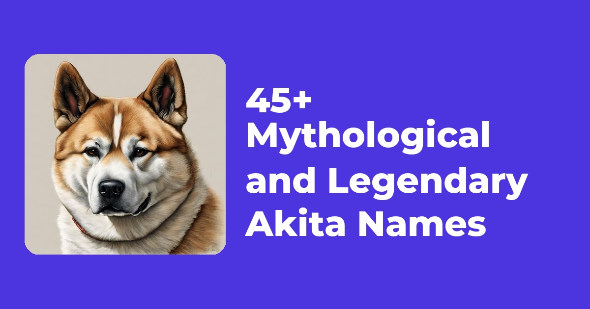 45+ Mythological and Legendary Akita Names - The Name Seed